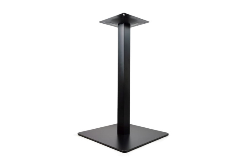 Table base 440x440mm, H=730mm, painted, black
