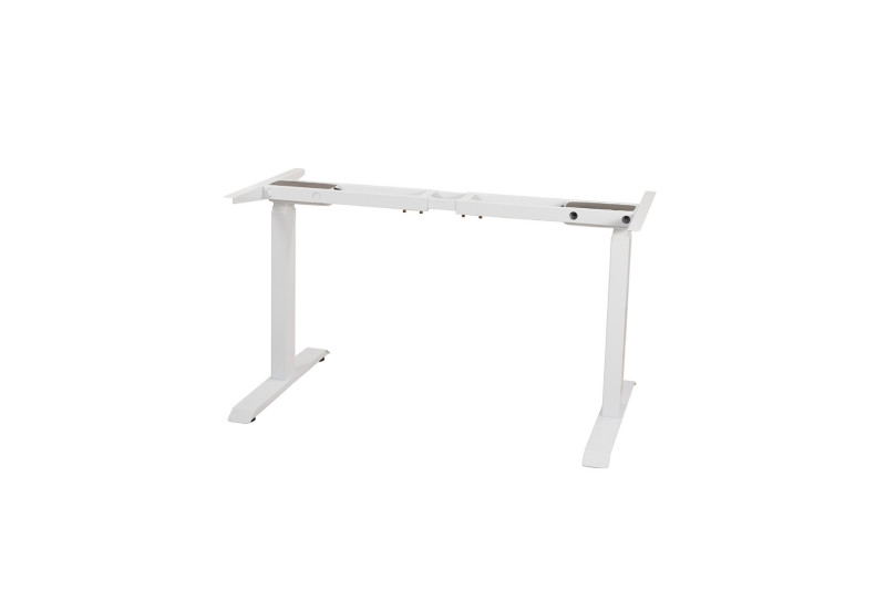 Table frame H=630-1280mm, powder coated, white, el. adjust.