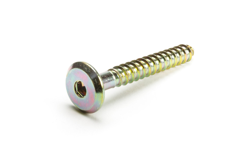 Connecting screw, 6.3x50mm, HEX4, yellow zinc