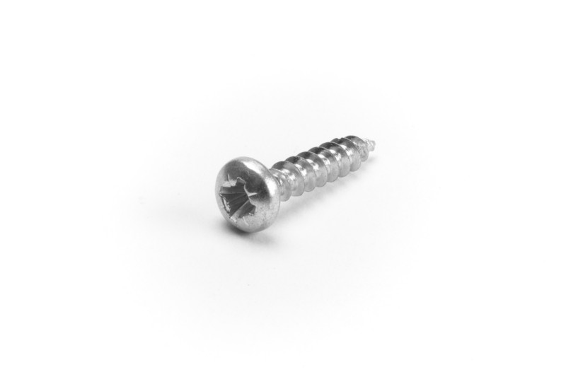 Chipboard screw, 4x20mm, pan head, PZ, white zinc