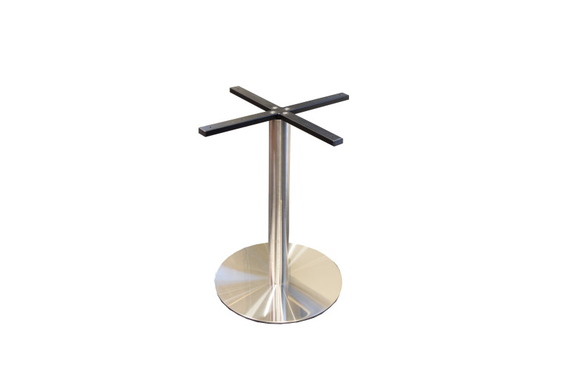 Table base Ø500mm, H=720mm, brushed, stainless steel
