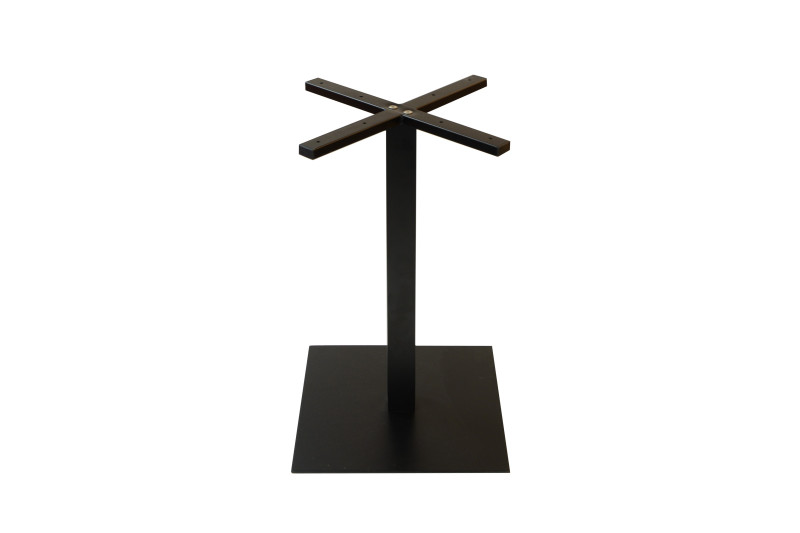 Table base 450x450x8mm, H=720mm, painted, black