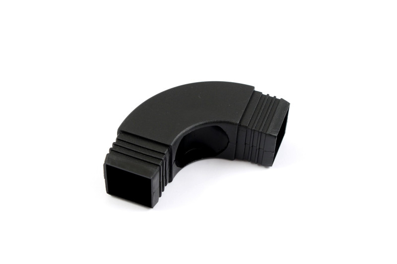 Angle 73x73x(30x30)mm, black plastic, for bed frame...