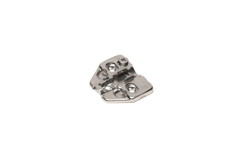 Mounting plate Ø26/35mm, H-0mm, nickel, without screws,...