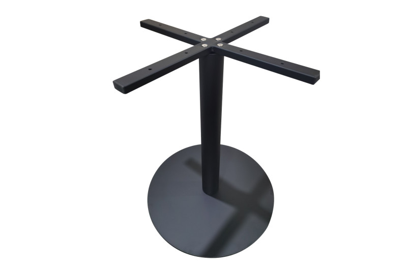Table base Ø580mm, H=720mm, cross 600x600mm, tube...