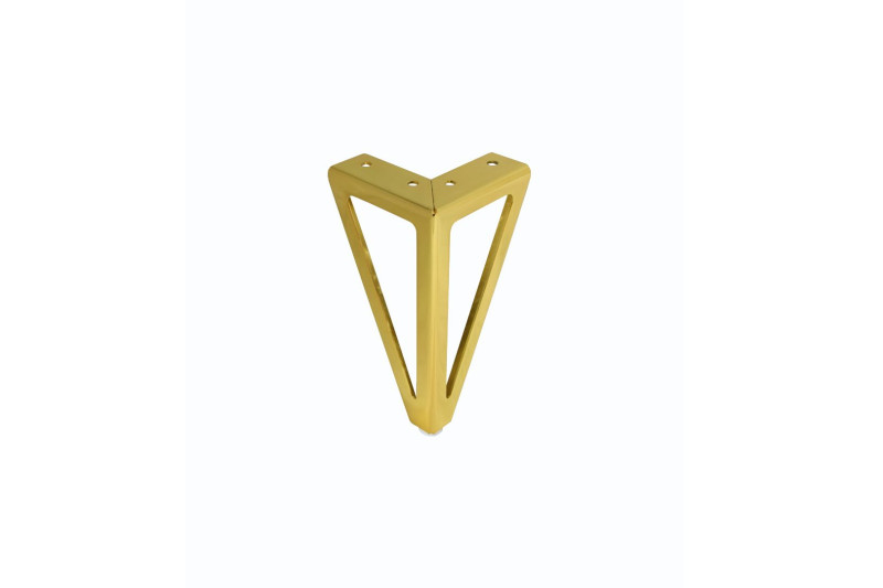 Leg H-150mm, triangle, gold color