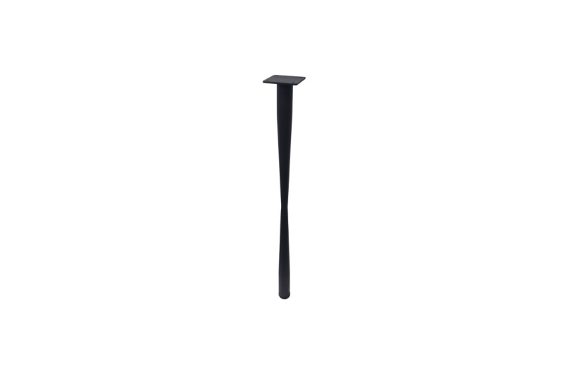 Table leg 16-38mm, H=710mm, black matt