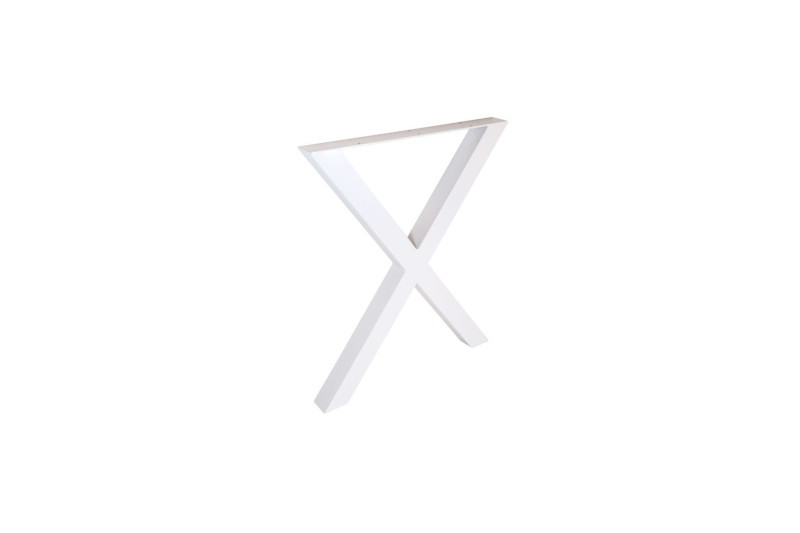 Table legs X form,  600 cm, H 710 1 pcs, white