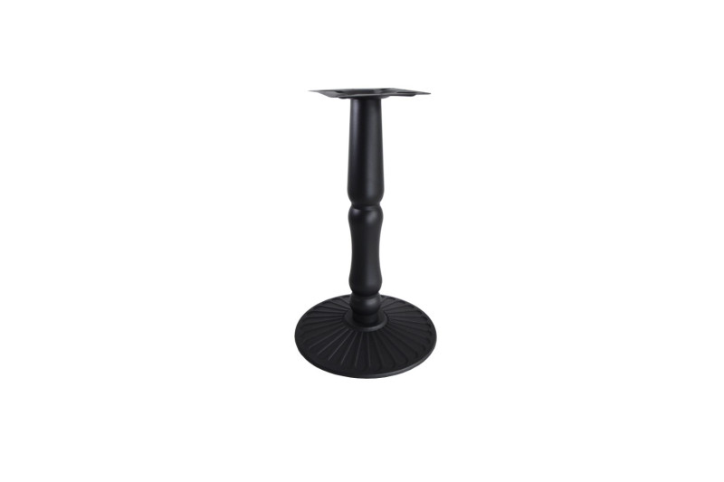 Table base, top 240mmx240mm, bottom Ø430mm, H=710mm, black