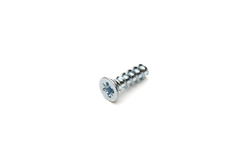 Euro screw 6.6x16mm,5.8class, PZD2, with neck, white zinc...
