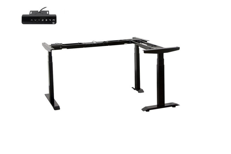 Table frame mm, 3 legs H=H= 625-1280mm, painted, black,...