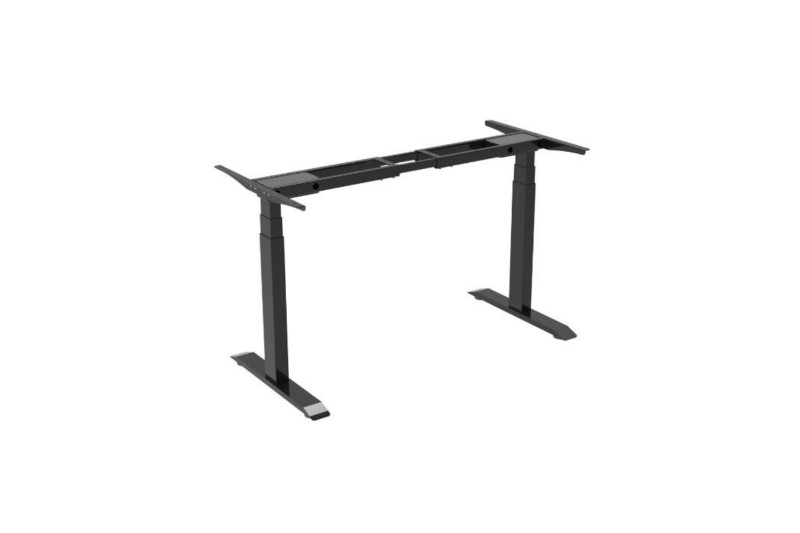 Table frame H=630-1280mm, powder coated, black el. adjust.