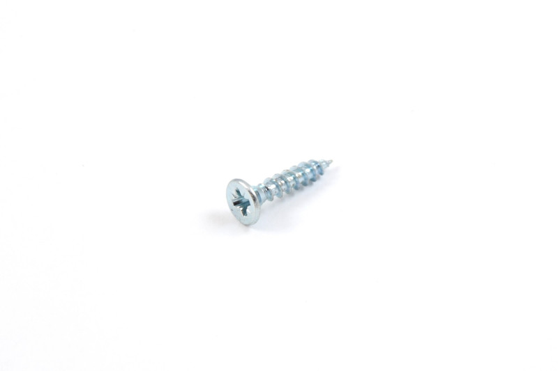 Chipboard screw, 4x16mm, flat head, PZ, white zinc