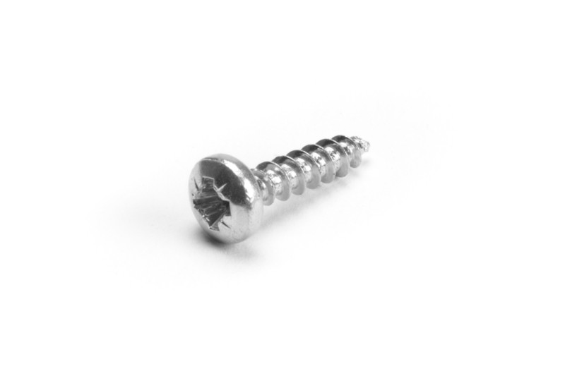Chipboard screw, 3.5x16mm, pan head, PZ, white zinc
