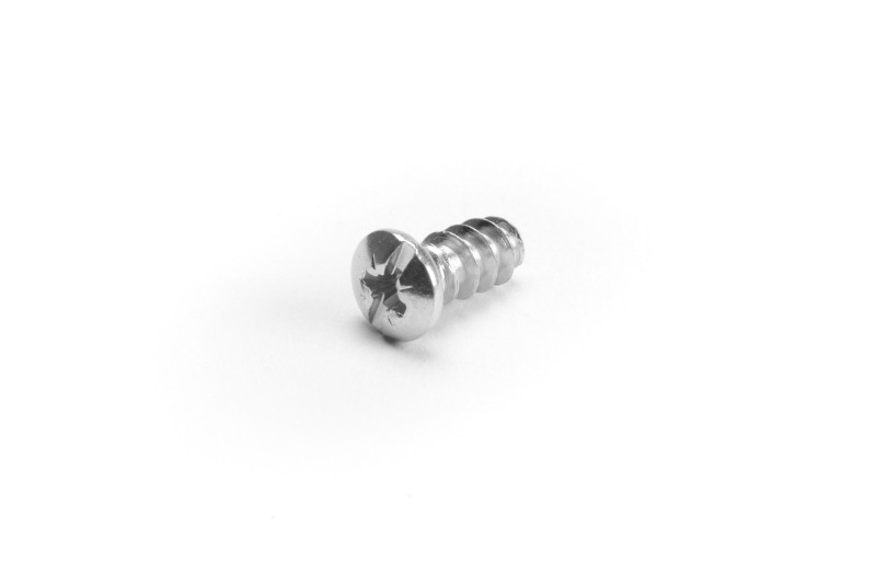 Euro screw 6.2x13mm, pan head, PZ, white zinc