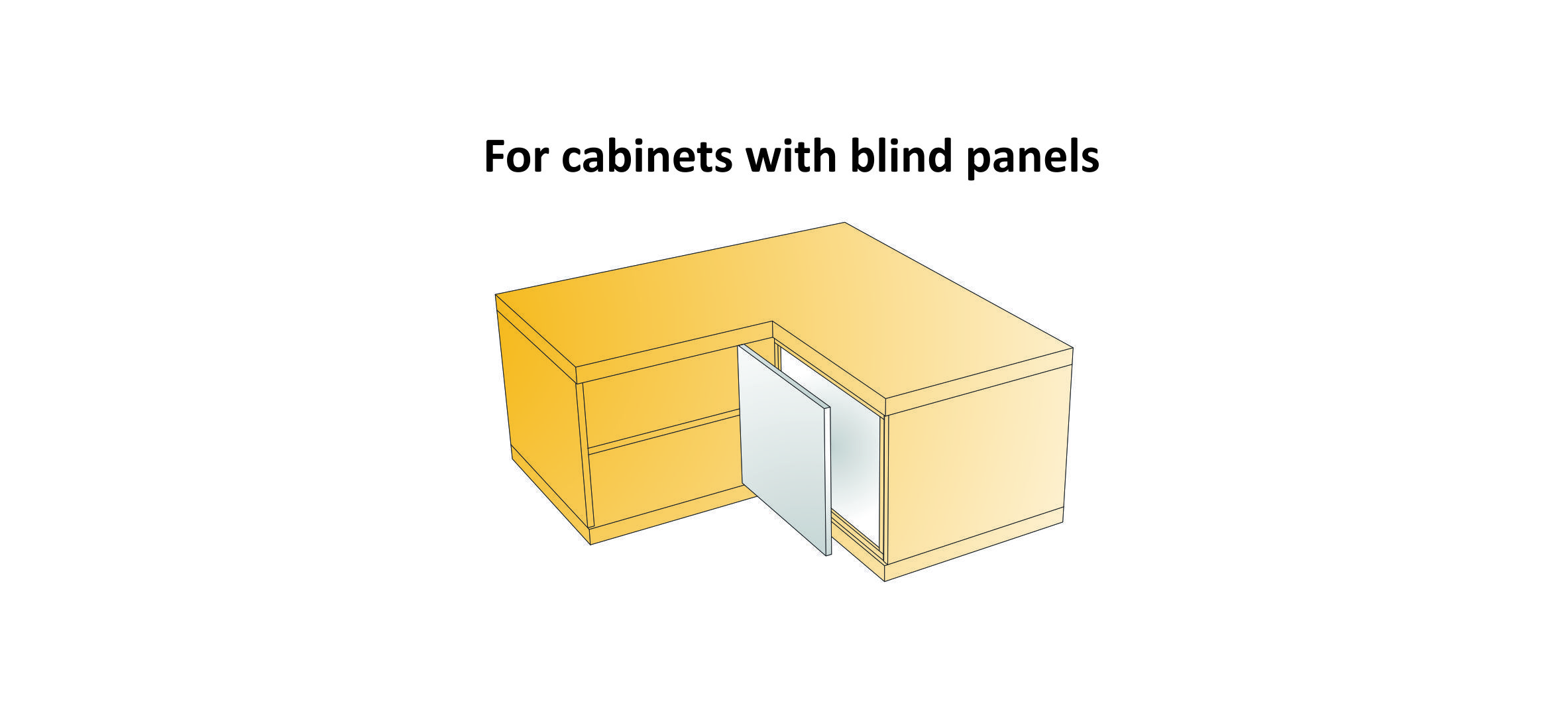 Hinges for  blind cabinet